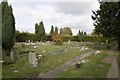 Far end of the churchyard