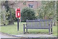 Bench by the postbox