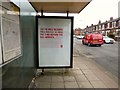 SJ8590 : You're only reading this poster to pass the time before the bus arrives  by Gerald England