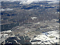 Black Law wind farm from the air