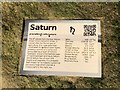 Keele Planet Trail: Saturn (detail)