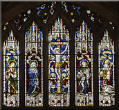SK9771 : East window, St Mary Magdalene church, Lincoln by Julian P Guffogg