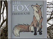 TQ3156 : New sign for the Fox on Coulsdon Common by Dr Neil Clifton
