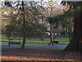 ST3087 : Walking the dog, Belle Vue Park, Newport by Robin Drayton