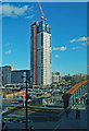 Tower block under construction, Stratford, East London