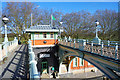 The two footbridges at Richmond Lock