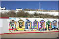 TR3864 : Hoarding artwork at Ramsgate sands by Robert Eva