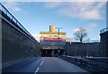 Approach to the Clyde Tunnel northbound