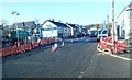 Tarring the B8 in the centre of Hilltown