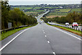 Westbound A55 across Anglesey