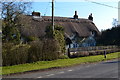 Thatched cottage on Petersfield Road at Ropley