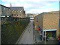 The access road to the Eureka car park, Halifax