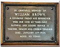 A tribute to  William Brown