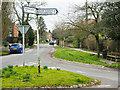 Road heading west through Whixley