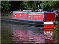 Working narrowboat near Cookley in Worcestershire