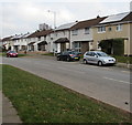 Rooftop solar panels, North Road, Croesyceiliog, Cwmbran