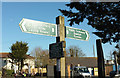 Coast path signpost, Dawlish Warren