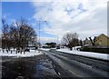 Villa Real roundabout in the snow