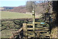 Stile to footpath below Allt Dinbeth