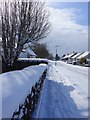 Kirkhill Road, Strathaven, in the snow