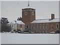SX9291 : County Hall, Exeter in snow by David Smith