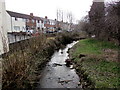 Rubbish dumped in Wepre Brook, Shotton