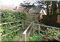 Footbridge over a tributary of the River Parrett