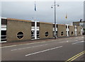 Five round windows, Stuart Street, Cardiff Bay