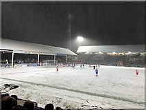 TL1997 : Peterborough v Walsall - It's snowing again by Richard Humphrey