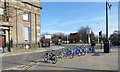 NS5964 : Nextbike Glasgow cycle hire point: Glasgow Green - Saltmarket / Clyde Place by Thomas Nugent