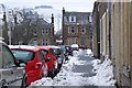 NT3336 : Snow in Miller Street, Innerleithen by Jim Barton