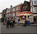 Fast food stall, High Street, Marlborough