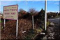 Western boundary sign, Burry Port