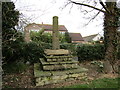 Shaft of old cross in North Frodingham cemetery