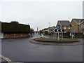 Mini-roundabout on Victoria Drive