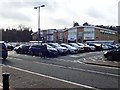 Car park and shopping units at the Quays Shopping Centre, Newry