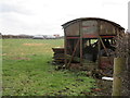 Remains of a railway van