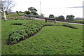 Spitfire flowerbed memorial