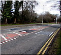 Three speed bumps across Edlogan Way, Croesyceiliog, Cwmbran