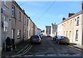 West along Carway Street from Elkington Road, Burry Port