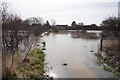 River Went in flood at Topham Ferry Bridge