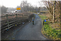 Cycle route towards Preston