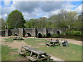 Picnic area by Lostwithiel Old Bridge