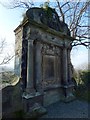 NS7993 : The Kirkyard: Sconce Monument by Lairich Rig