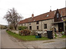 ST5045 : Farm cottages, Yarley by Roger Cornfoot