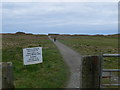 Path across Borth & Ynyslas Golf Course