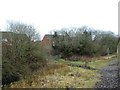 View froma Tondu-Port Talbot excursion train - foot crossing near Kenfig Hill