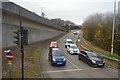 Slip road off the A386