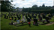 SO5922 : Tudorville cemetery by Jonathan Billinger