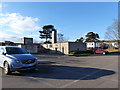 Car park and buildings at Bletchley Park